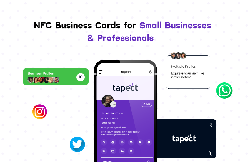 NFC Business Card for Small Businesses & Professional